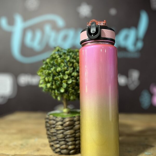 TERMO DEGRADADO FUCSIA Y DORADO